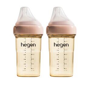 Hegen Baby Bottle Set- 6 bottles w/ adapters